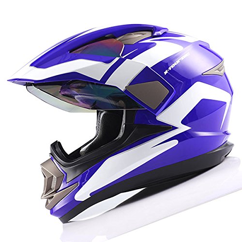 1Storm Dual Sport Helmet Motorcycle Full Face Motocross Off Road Bike: HGXP14A