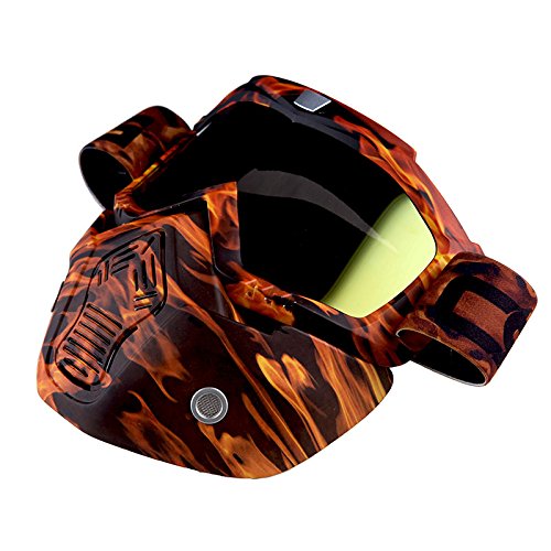Motorcycle Goggles Mask, Detachable for Motocross Helmet Goggles use, Tactical Airsoft Goggles Mask: GK_T815-25