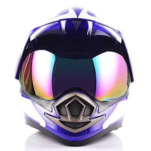 1Storm Dual Sport Helmet Motorcycle Full Face Motocross Off Road Bike: HGXP14A