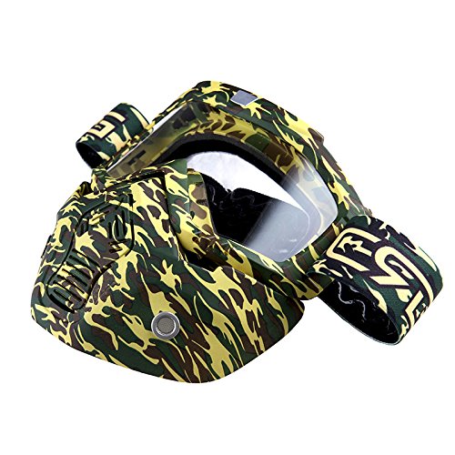 Motorcycle Goggles Mask, Detachable for Motocross Helmet Goggles use, Tactical Airsoft Goggles Mask: GK_T815-25