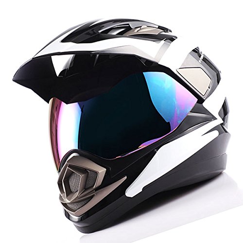 1Storm Dual Sport Helmet Motorcycle Full Face Motocross Off Road Bike: HGXP14A