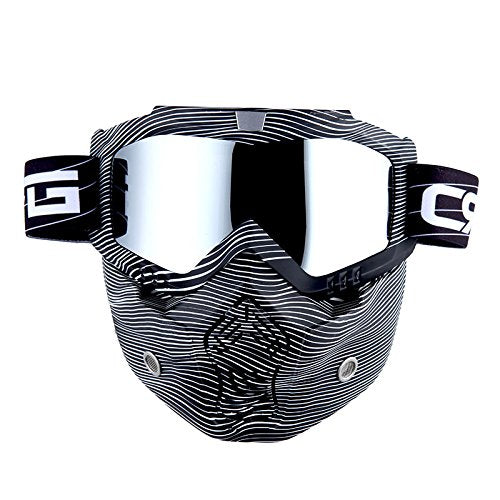 Motorcycle Goggles Mask, Detachable for Motocross Helmet Goggles use, Tactical Airsoft Goggles Mask: GK_T815-25