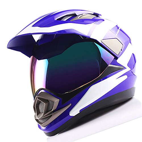 1Storm Dual Sport Helmet Motorcycle Full Face Motocross Off Road Bike: HGXP14A