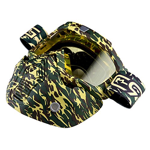 Motorcycle Goggles Mask, Detachable for Motocross Helmet Goggles use, Tactical Airsoft Goggles Mask: GK_T815-25