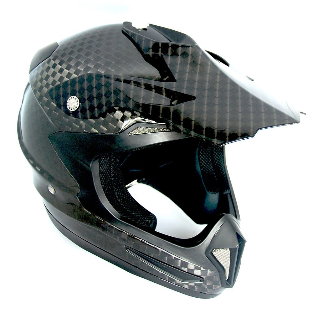 best carbon fiber dirt bike helmets Genuine Real Carbon Fiber 1Storm Motocross Helmet Off Road ATV Dirt Bike MX BMX Black: HGXP15 XXL (24.8-25.2 Inch)