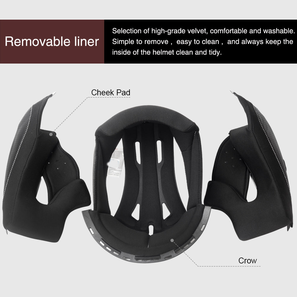 Martian Motorcycle Bluetooth Helmet 6 Riders intercom & 1000 Meter Communication: HM_BFULLFACE