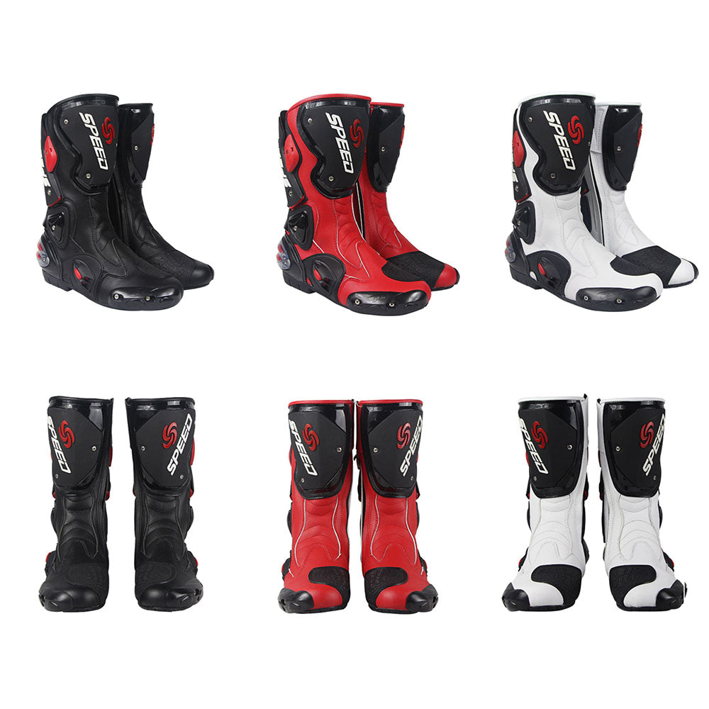 1Storm New Men's Motorcycle Long High Racing Boots B1001