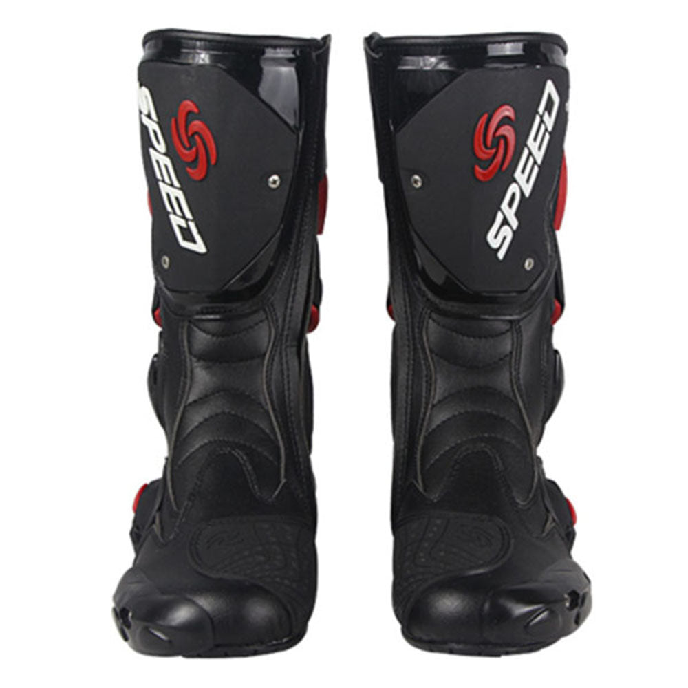 1Storm New Men's Motorcycle Long High Racing Boots B1001