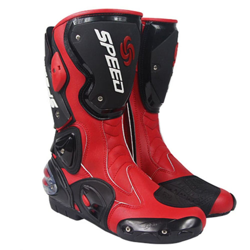 1Storm New Men's Motorcycle Long High Racing Boots B1001