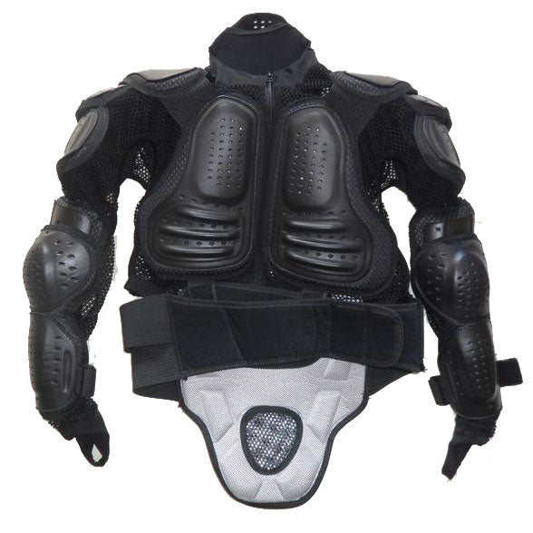 NEW 1STORM MOTORCYCLE MOTOCROSS BIKE GUARD PROTECTOR ADULT BODY ARMOR F025 BLACK