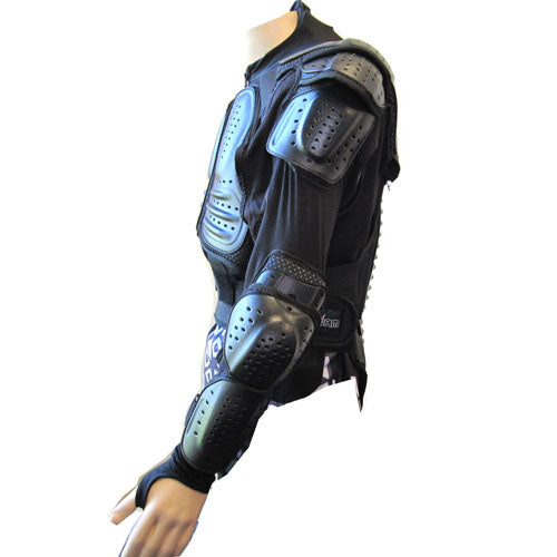 NEW 1STORM MOTORCYCLE MOTOCROSS BIKE GUARD PROTECTOR ADULT BODY ARMOR F025 BLACK