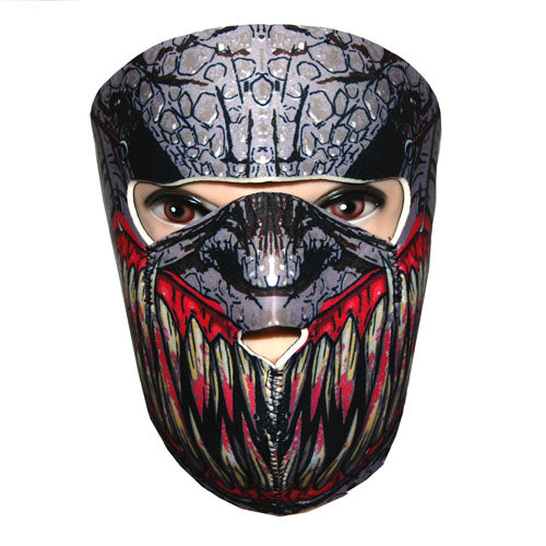 Motorcycle Bike Snowboard Ski Snow Snowmobile Face Mask Balacla Black Fang: FM043