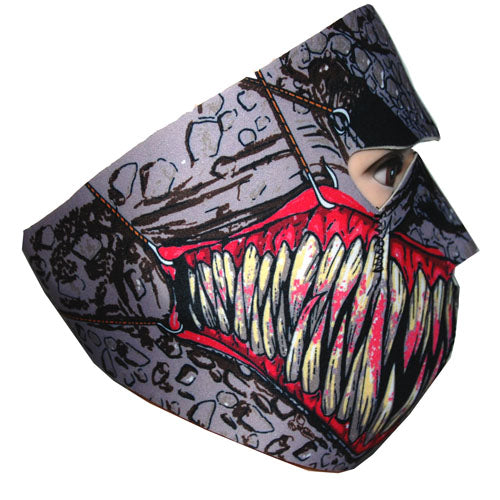 Motorcycle Bike Snowboard Ski Snow Snowmobile Face Mask Balacla Black Fang: FM043