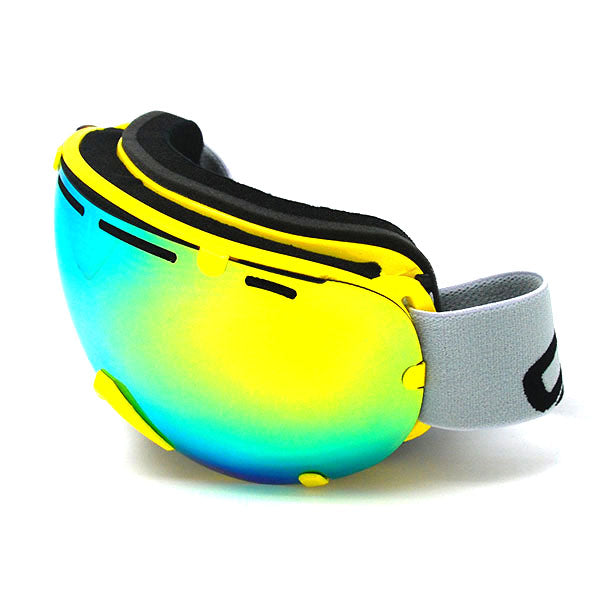 tinted ski goggles 1storm Adult Snowboard Ski Goggle Anti-Fog Detachable Dual Layer Double Lens Tinted, Uv400 Protection, Yellow