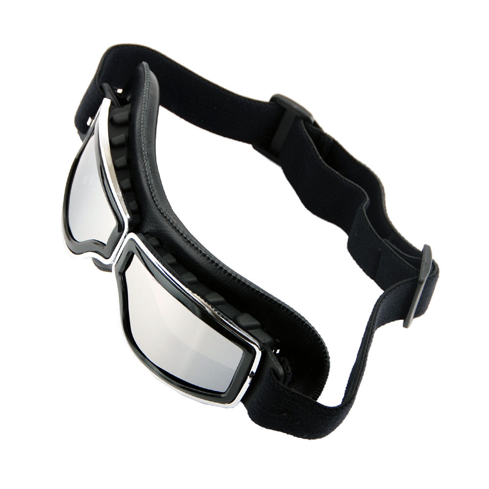 Motorcycle Goggles Scooter Mopeds Half Helmet Vintage Vespa Pilot Aviator Style, GK_631