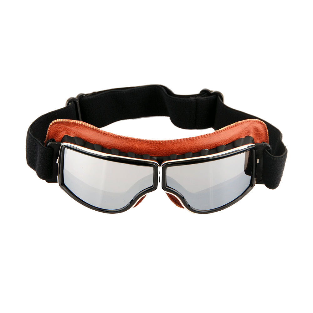 Motorcycle Goggles Scooter Mopeds Half Helmet Vintage Vespa Pilot Aviator Style, GK_631