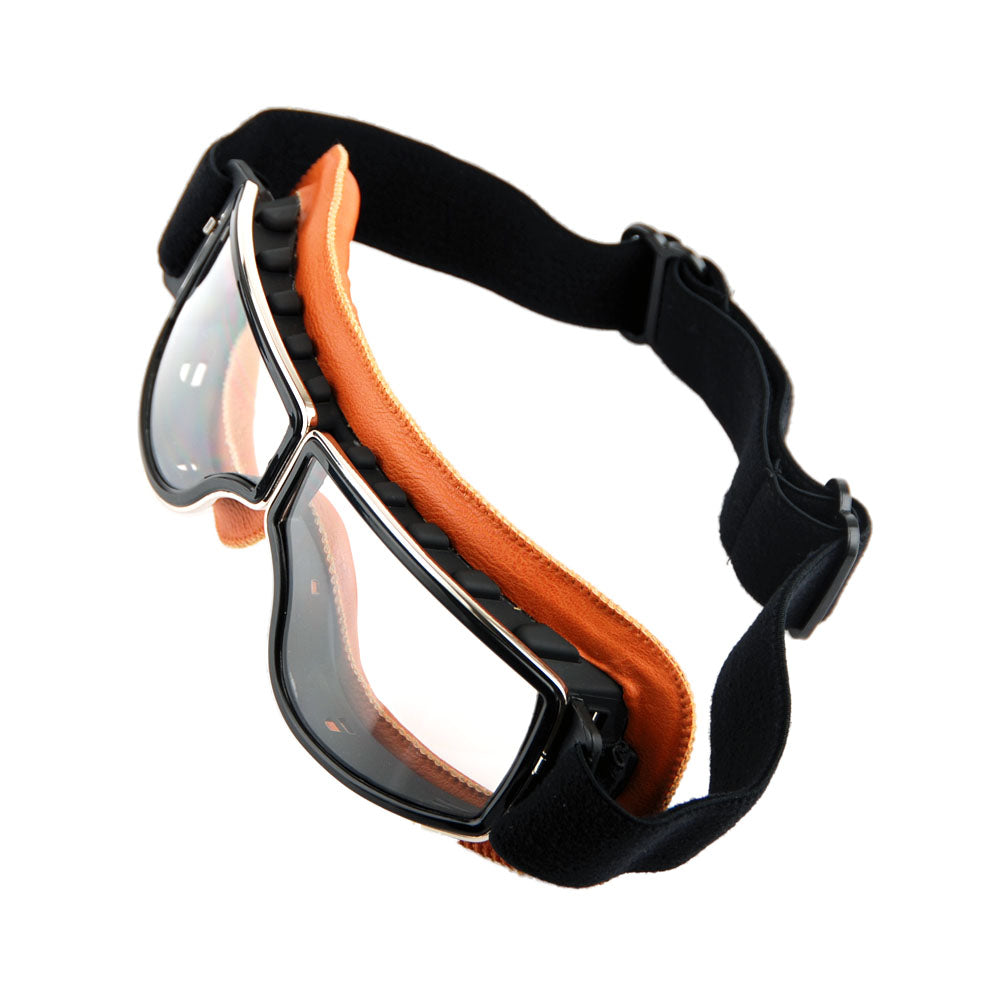 Motorcycle Goggles Scooter Mopeds Half Helmet Vintage Vespa Pilot Aviator Style, GK_631