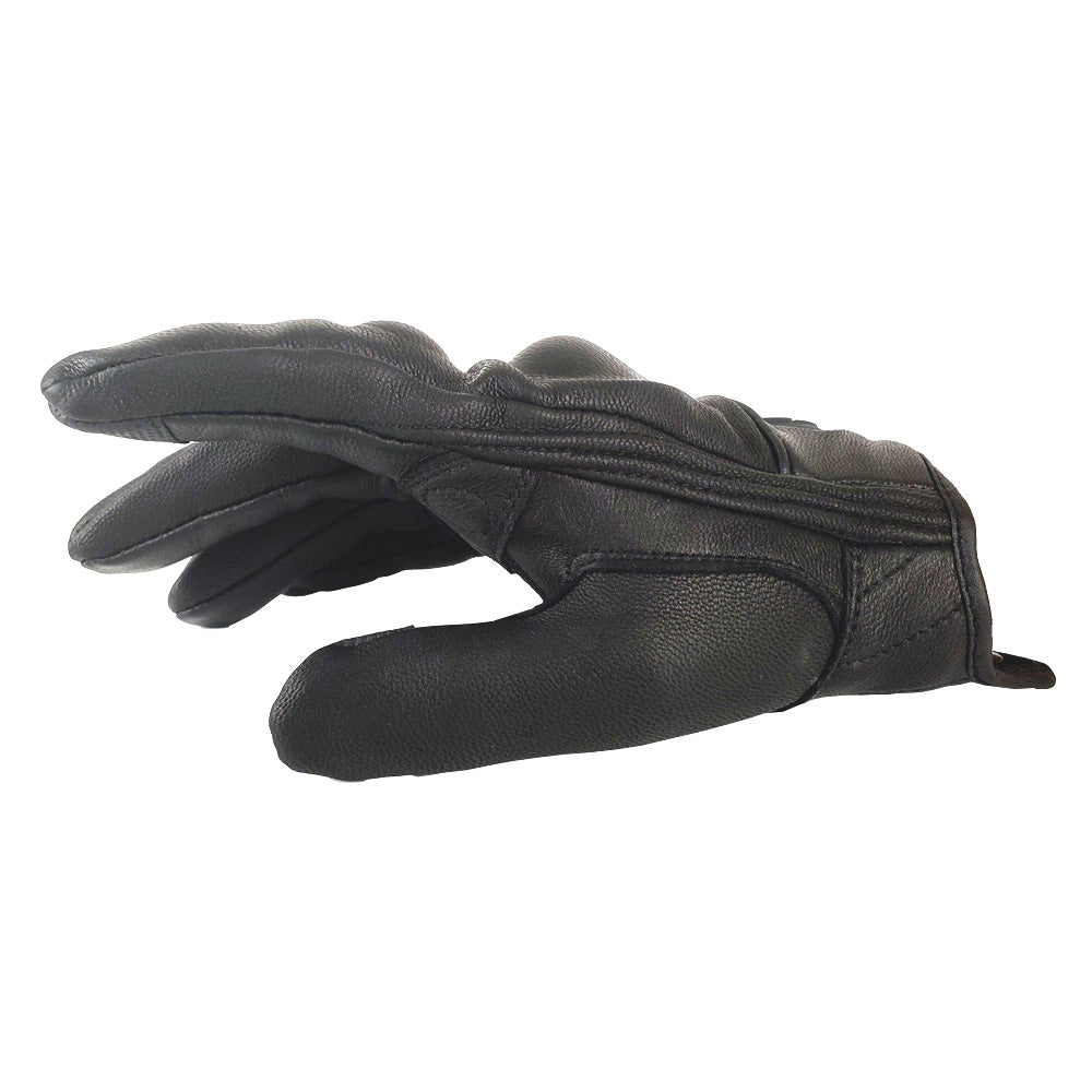 Martian Motocross Motorcycle Goat Leather Gloves BMX MX Bike Bicycle Cycling Hard Reinforced Knuckle Touch Screen Black: GLV_Martian