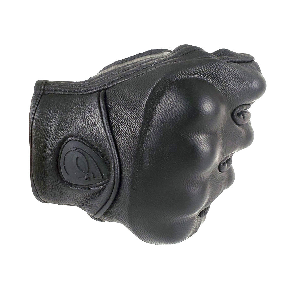 Martian Motocross Motorcycle Goat Leather Gloves BMX MX Bike Bicycle Cycling Hard Reinforced Knuckle Touch Screen Black: GLV_Martian