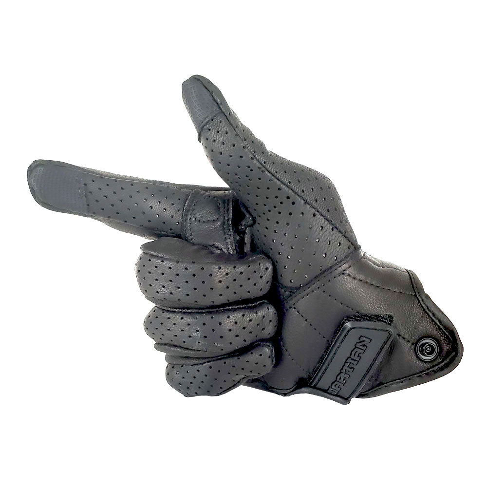 Martian Motocross Motorcycle Goat Leather Gloves BMX MX Bike Bicycle Cycling Hard Reinforced Knuckle Touch Screen Black: GLV_Martian