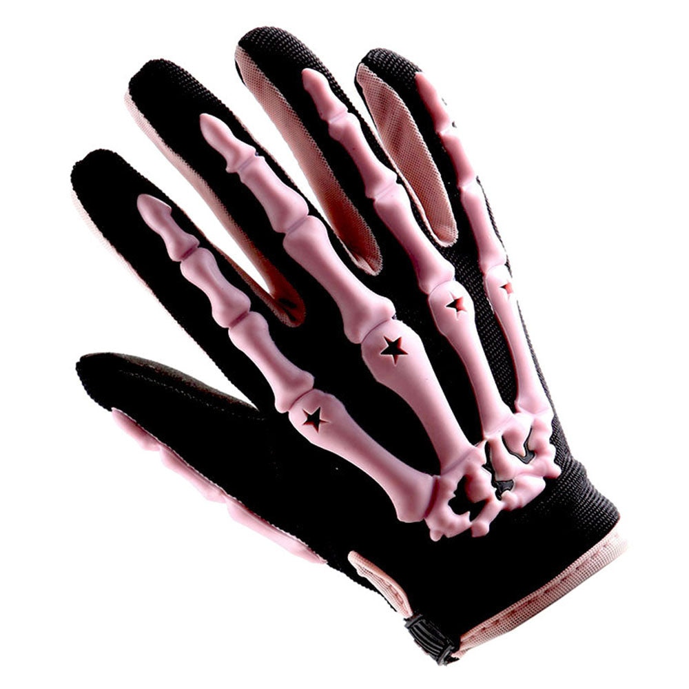 Youth Motocross Gloves Motorcycle BMX MX ATV Dirt Bike Bicycle Skeleton Cycling Kids Gloves: GLV_CE04(Youth)