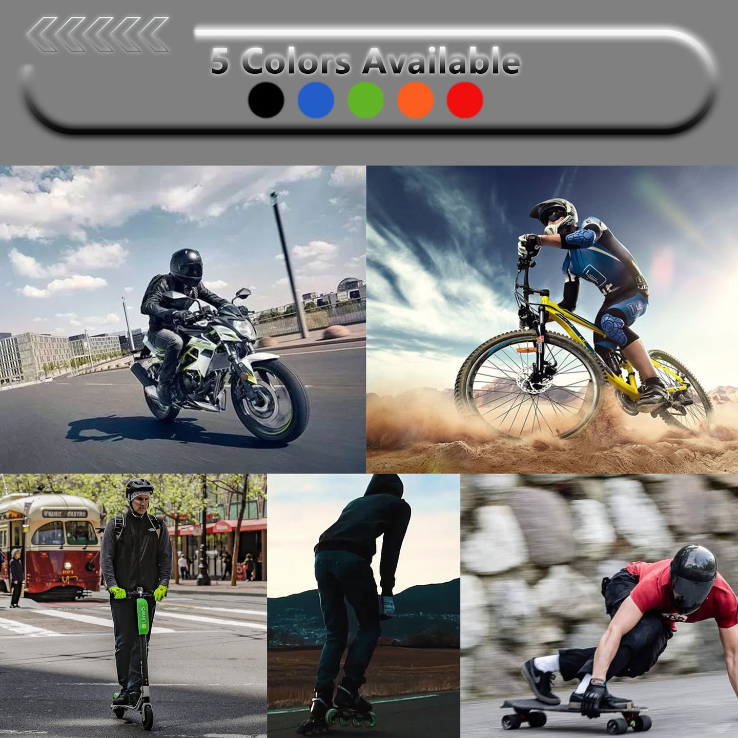 Martian Motocross Motorcycle Goat Leather Gloves BMX MX Bike Bicycle Cycling Hard Reinforced Knuckle Touch Screen Black: GLV_Martian
