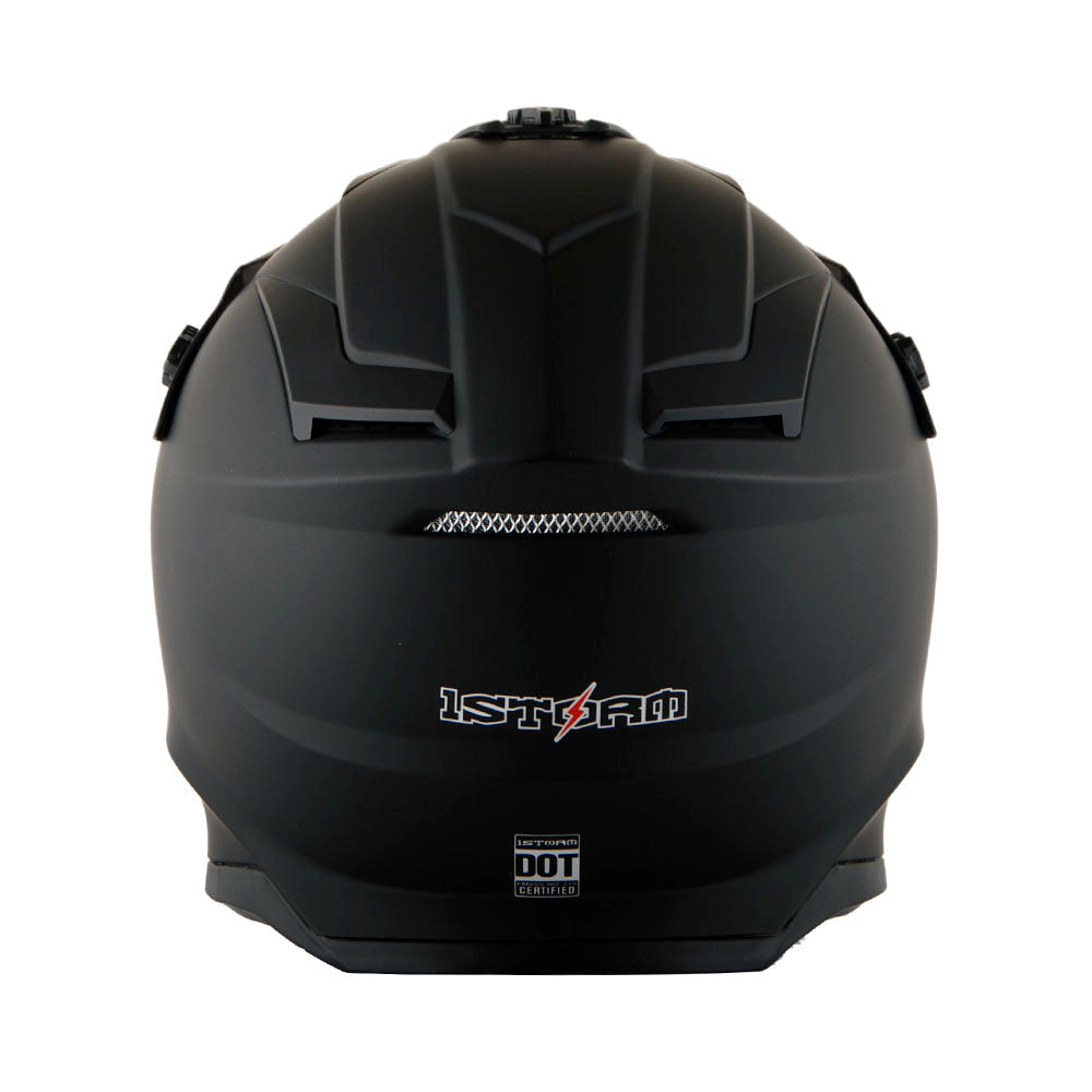 1Storm Adult Motocross Helmet BMX MX ATV Dirt Bike Downhill Mountain Bike Helmet Racing Style H637 + Goggles + Skeleton Glove Bundle