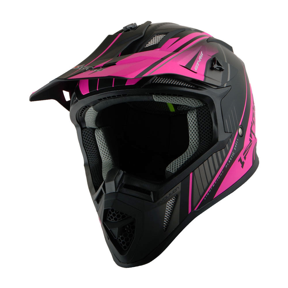 1Storm Adult Motocross Helmet BMX MX ATV Dirt Bike Downhill Mountain Bike Helmet Racing Style H637 + Motorcycle Bluetooth Headset