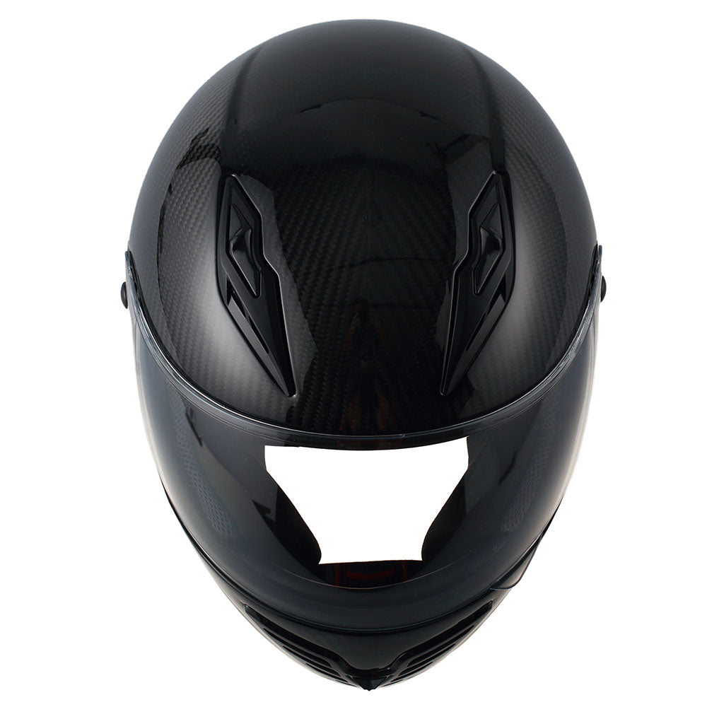 MARS Genuine Real Carbon Fiber Motorcycle Full Face Helmet Snell M2015 DOT: HB-B99