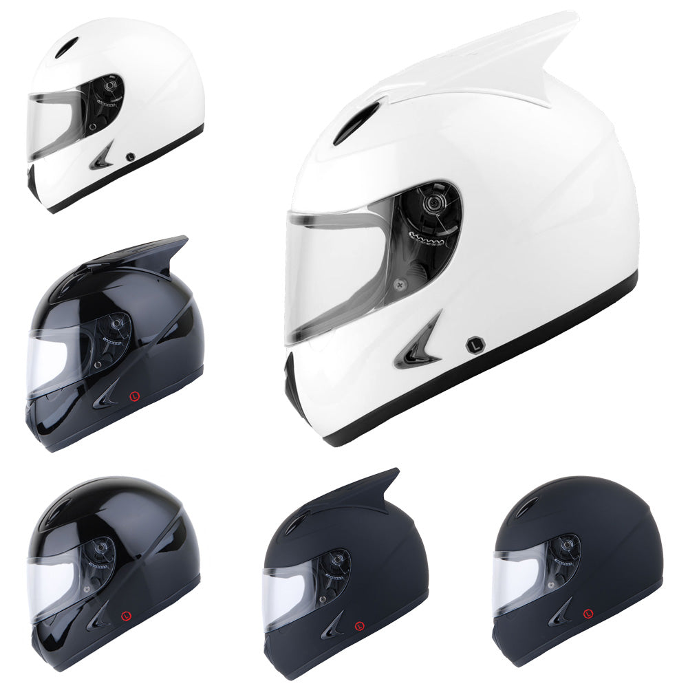 1Storm Motorcycle Full Face Helmet Open Face Knight Classical (Detachable  Face Mask): HKY861