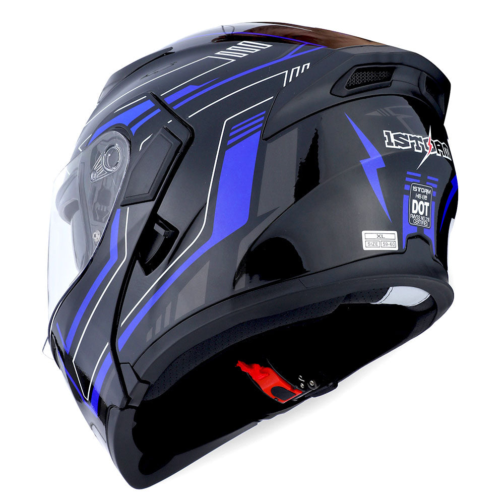 1Storm Motorcycle Modular Full Face Helmet Flip up Dual Visor Helmet 1Storm Helmet