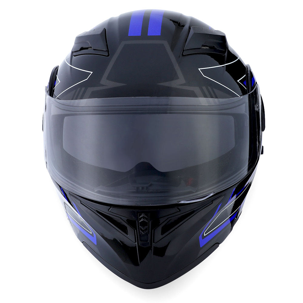 1Storm Motorcycle Modular Full Face Helmet Flip up Dual Visor Helmet: HB89