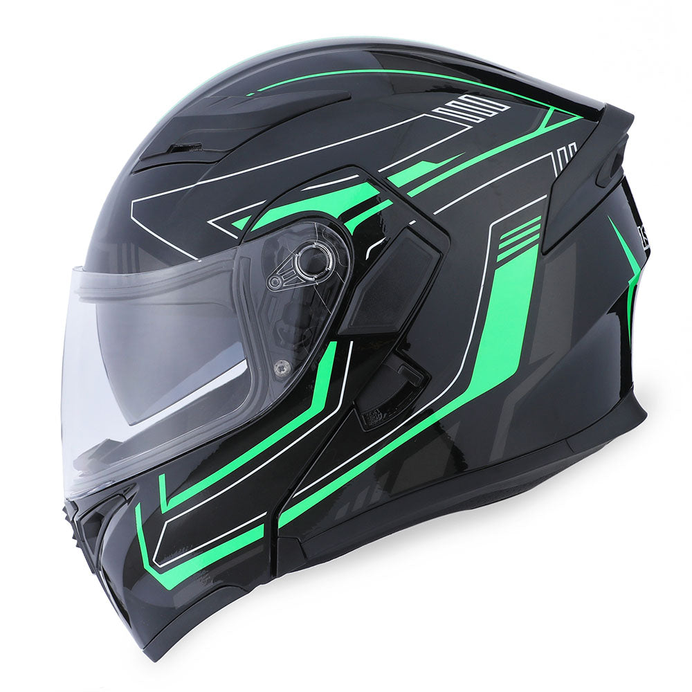 1Storm Motorcycle Modular Full Face Helmet Flip up Dual Visor Sun Shield Close Out Helmet: HB89CLS