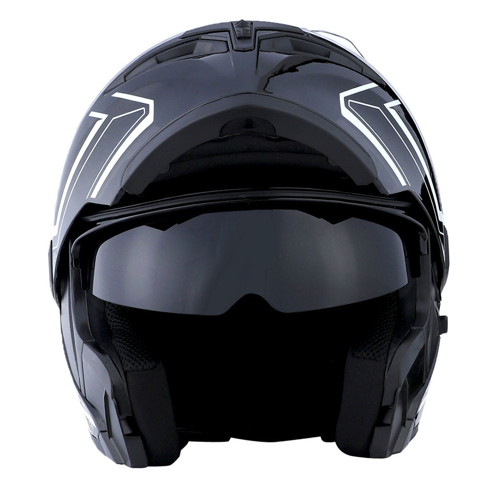 1Storm Motorcycle Modular Full Face Helmet Flip up Dual Visor Sun Shield Close Out Helmet: HB89CLS