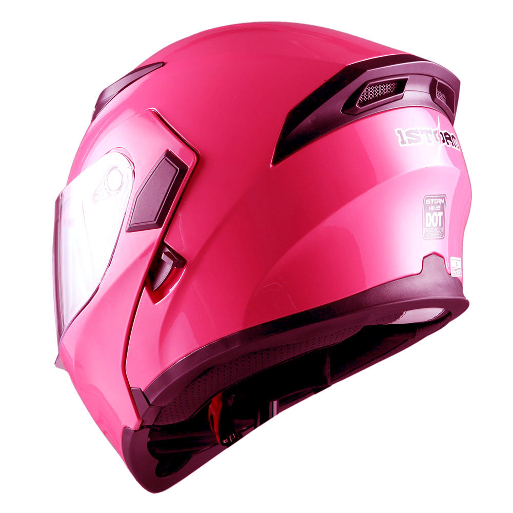 1Storm Motorcycle Modular Full Face Helmet Flip up Dual Visor Sun Shield Close Out Helmet: HB89CLS