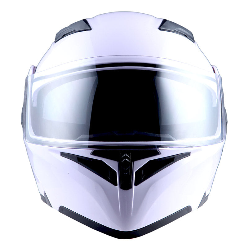 Storm Motorcycle Modular Full Face Helmet Flip up Dual Visor Sun  Shield:HB 89 Arrow Blue 外装、ボディパーツ
