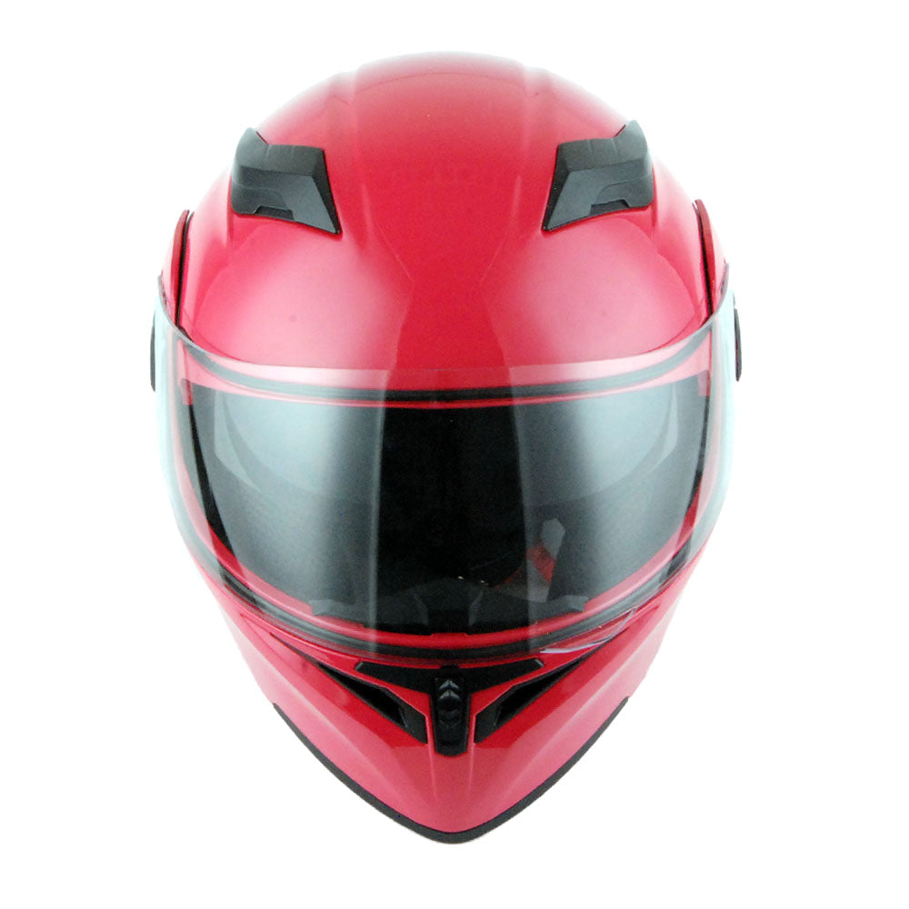 1Storm Motorcycle Modular Full Face Flip up Dual Visor Helmet + Spoiler + Motorcycle Bluetooth Headset: HB89