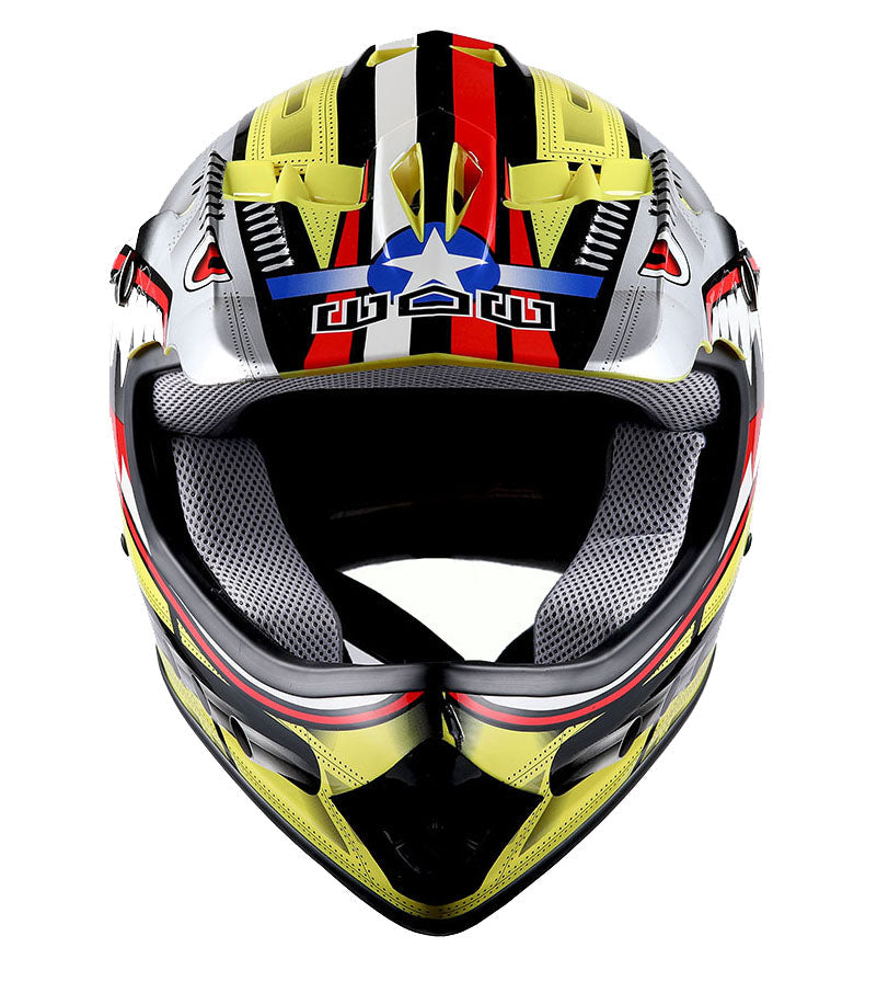 WOW Youth BMX MX ATV Motocross Dirt Bike Close Out Helmet: HBOY-SharkCLS