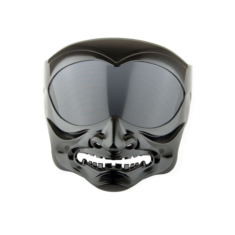 front opening motorcycle helmets 1Storm Motorcycle Open Face Fiber Glass Helmet Scooter HB_609 Front Mask Smoked Lens/Clear Visor Samurai