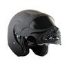 1Storm Motorcycle Open Face Fiber Glass Dual Visor Helmet HB_609 Scooter Classical Knight Bike Samurai + One Extra Clear Shield