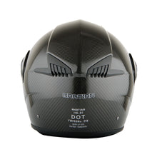 Martian Genuine Real Carbon Fiber Motorcycle Modular Flip up Full Face Helmet + Motorcycle Bluetooth Headset: HB-B1 Glossy Carbon Black
