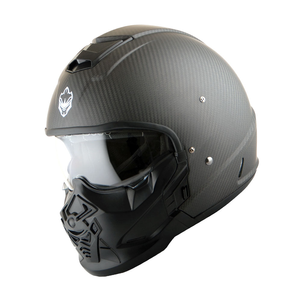 carbon fibre open face motorcycle helmet Martian Genuine Real Carbon Fiber Motorcycle Full Face Helmet HB-B2 Open Face Glossy Carbon Black, DOT Approved