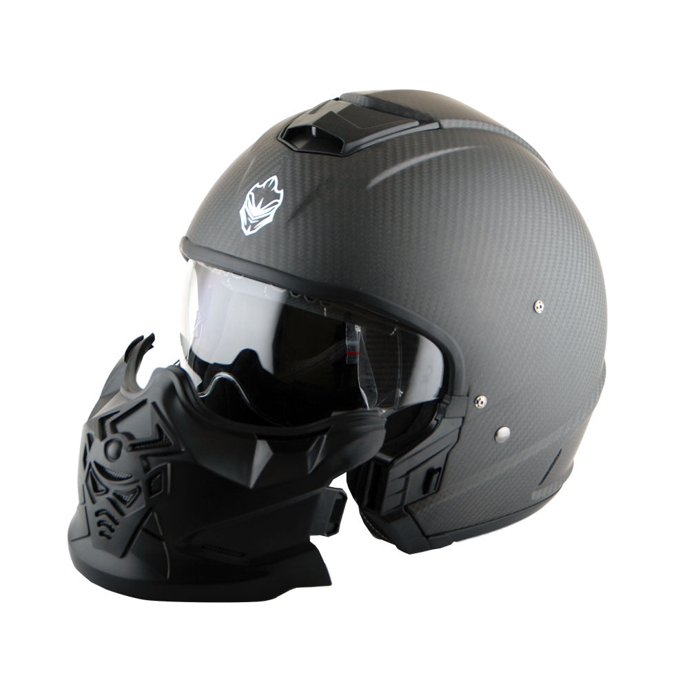 Martian Genuine Real Carbon Fiber Motorcycle Full Face Helmet HB-B2 Op – 1Storm Helmet