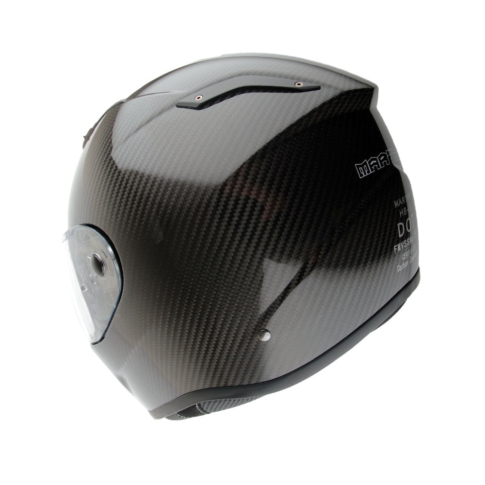 Martian Genuine Real Carbon Fiber Motorcycle Full Face Helmet HB-BFF-L5 Glossy Carbon Black, DOT Approved