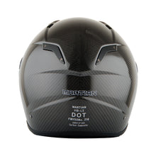 Martian Genuine Real Carbon Fiber Motorcycle Full Face Helmet HB-BFF-L5 Glossy Carbon Black, DOT Approved