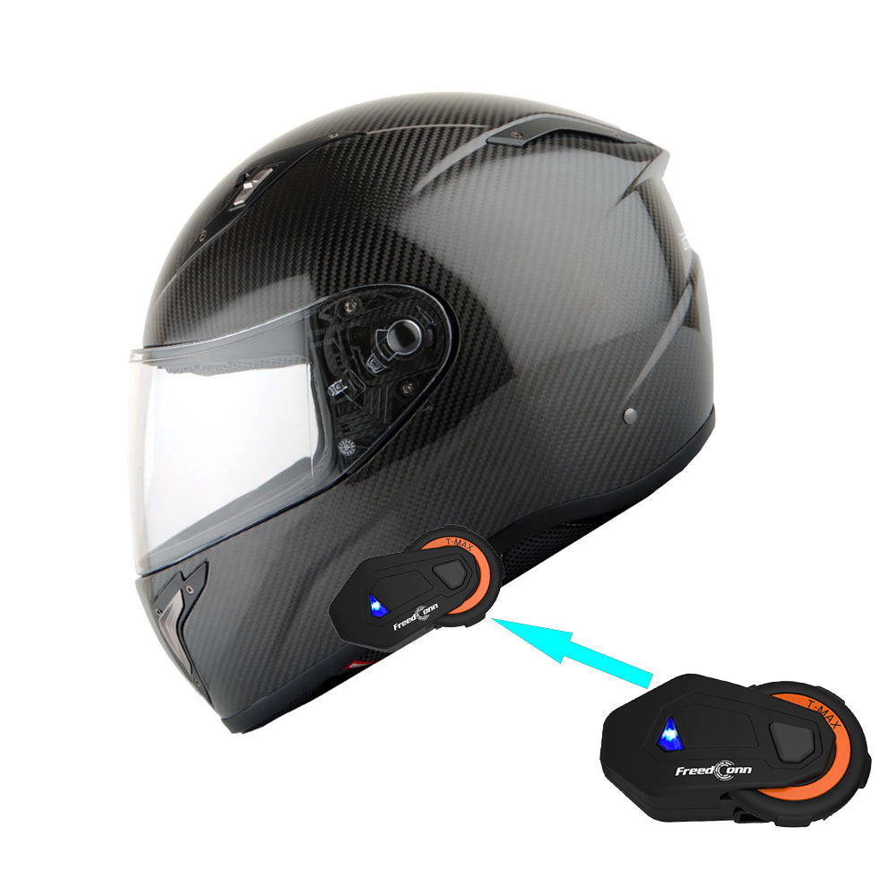 Martian Genuine Real Carbon Fiber Motorcycle Full Face Helmet