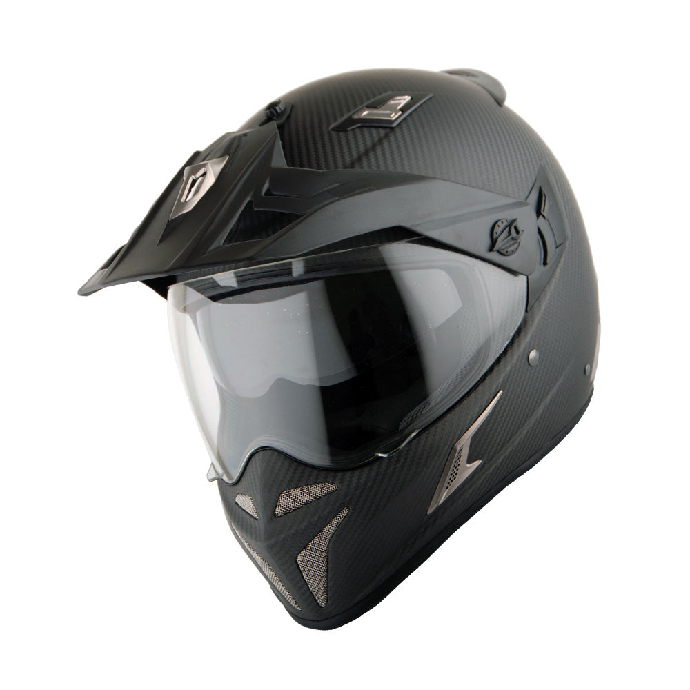 Martian Genuine Real Carbon Fiber Motorcycle Full Face Helmet + Motorc – 1Storm Helmet