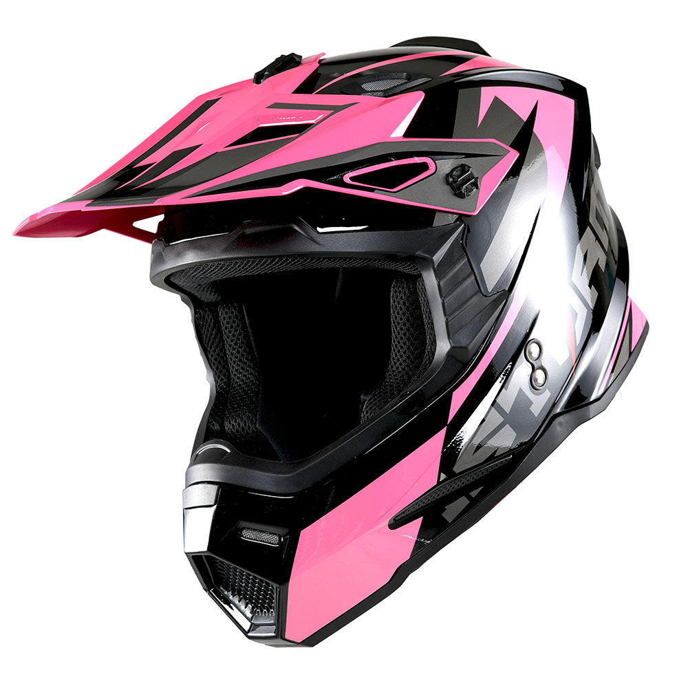 1Storm Youth Motocross Helmet BMX MX Bike Helmet Teenager Racing Style + MX Goggles + MX Skeleton Gloves Bundle: HF801Youth