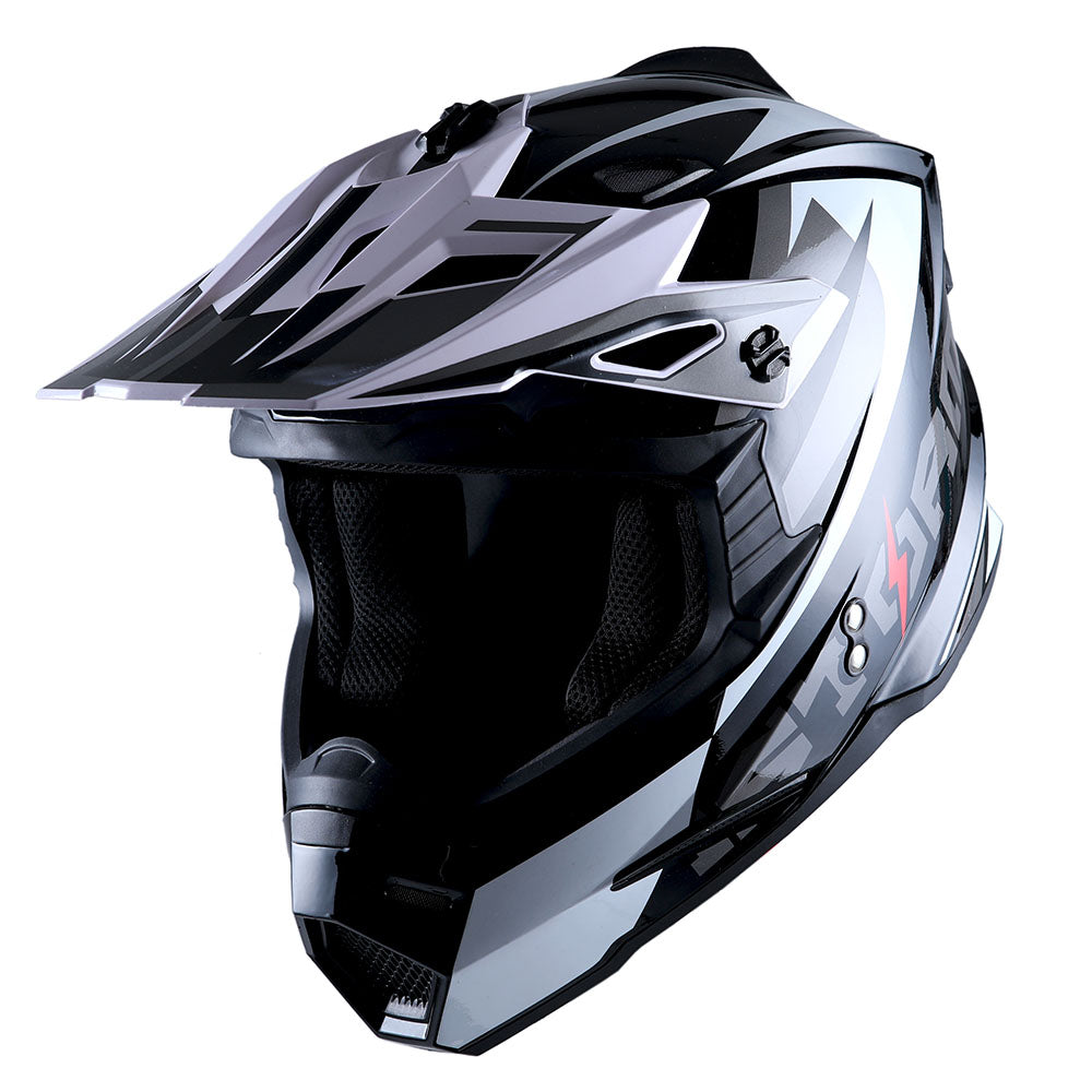 1Storm Youth Motocross Helmet BMX MX ATV Dirt Bike Helmet Teenager Racing Style: HF801(Youth)