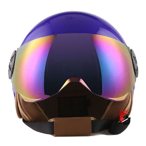 1Storm Motocycle Scooter Bike Open Face/Half Face Helmet Classic: HG252